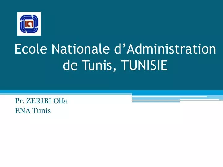 ecole nationale d administration de tunis tunisie
