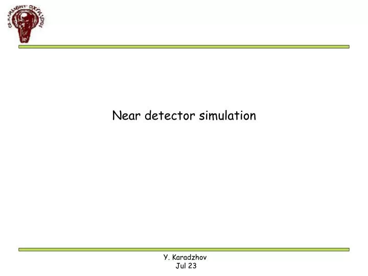 near detector simulation