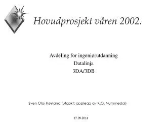 hovudprosjekt v ren 2002