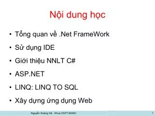 n i dung h c