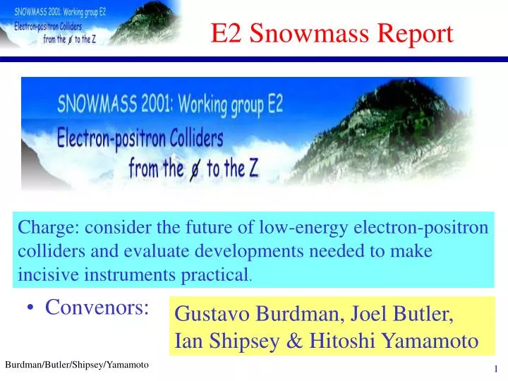 e2 snowmass report