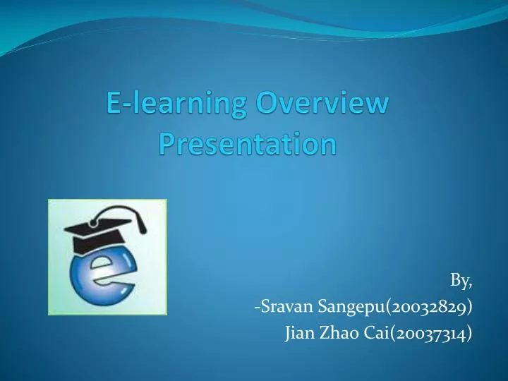 e learning overview presentation