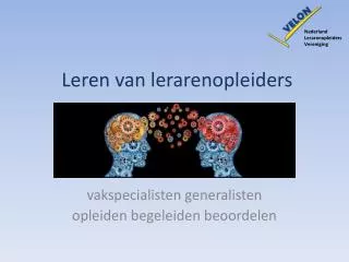 leren van lerarenopleiders