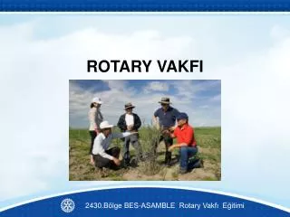 rotary vakfi