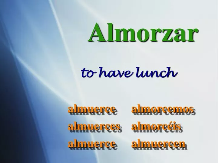 almorzar