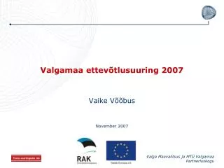 valgamaa ettev tlusuuring 2007