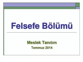 felsefe b l m
