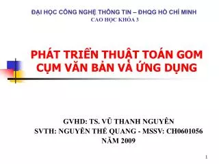 ph t tri n thu t to n gom c m v n b n v ng d ng