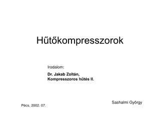 h t kompresszorok
