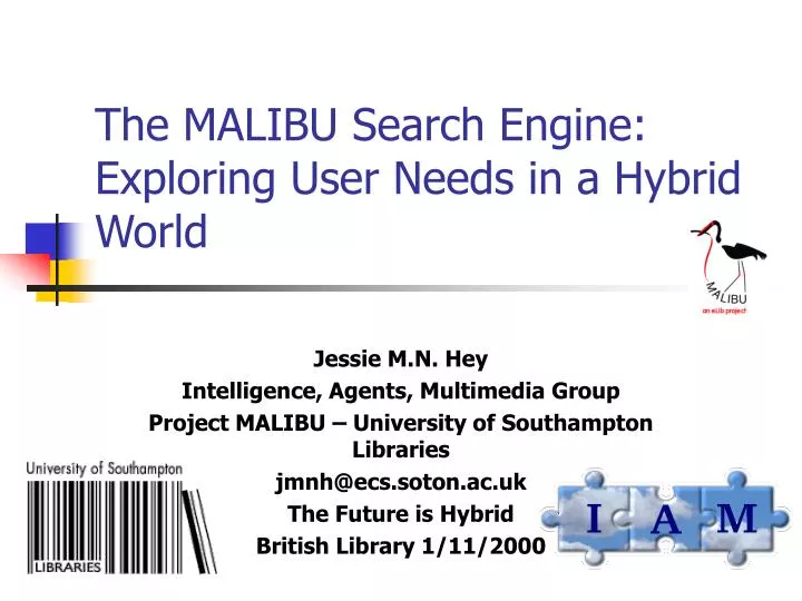the malibu search engine exploring user needs in a hybrid world