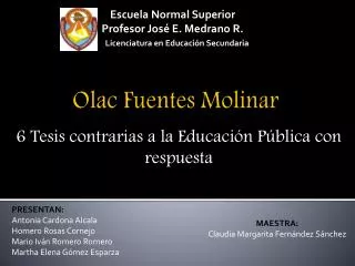 6 tesis contrarias a la educaci n p blica con respuesta