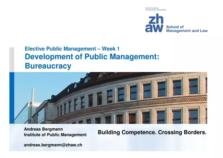 elective public management week 1 development of public management bureaucracy
