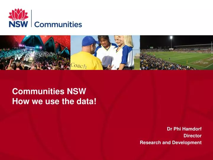 communities nsw how we use the data