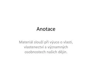 anotace