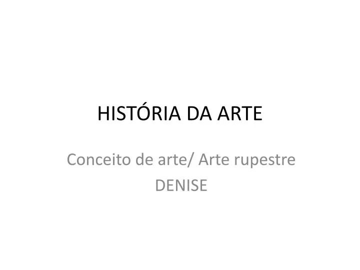 hist ria da arte