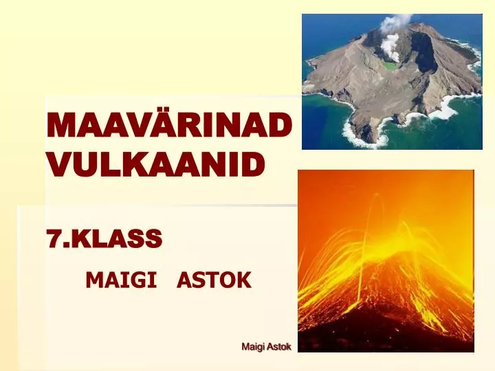 maav rinad vulkaanid 7 klass