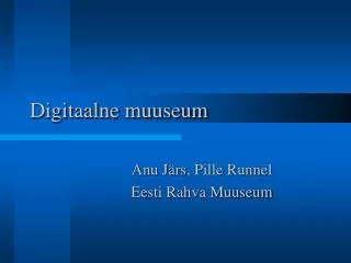 digitaalne muuseum