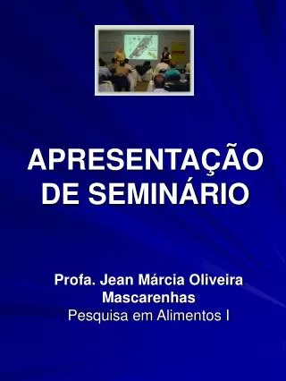 apresenta o de semin rio