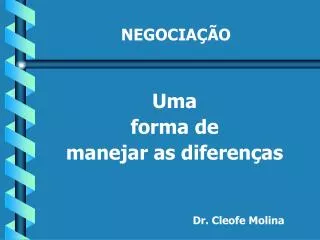 negocia o