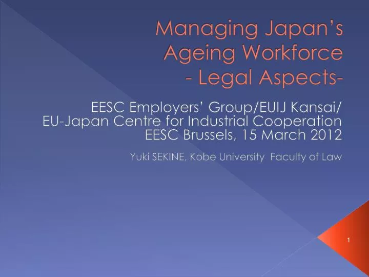 managing japan s ageing workforce legal aspects