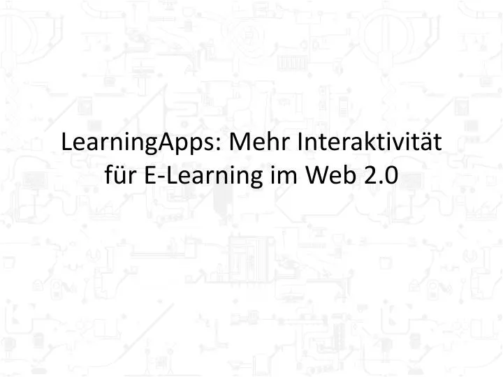 learningapps mehr interaktivit t f r e learning im web 2 0