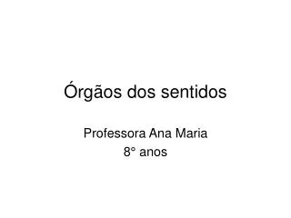 rg os dos sentidos