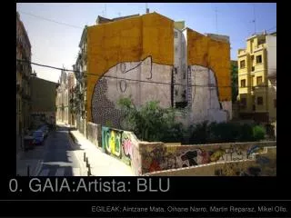 0 gaia artista blu