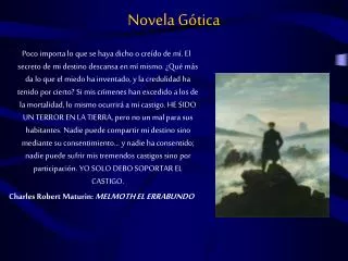 novela g tica