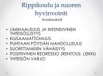 Rippikoulu ja nuoren hyvinvointi - slide 1