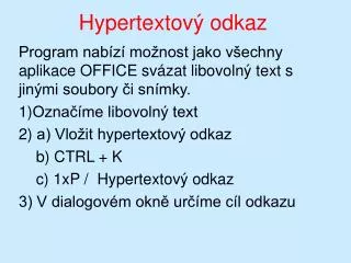 hypertextov odkaz