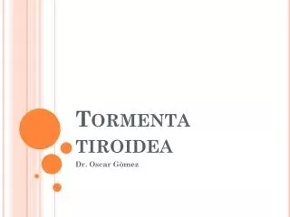tormenta tiroidea