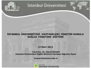 stanbul n vers tes hastaneler y net m kurulu sa lik y net m e t m