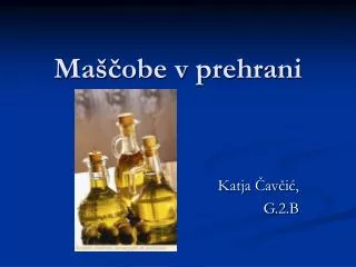 ma obe v prehrani