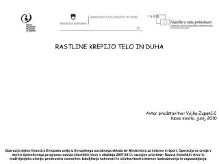 rastline krepijo telo in duha
