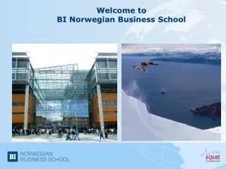 Welcome to BI Norwegian Business School