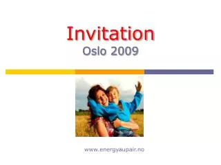 Invitation Oslo 2009