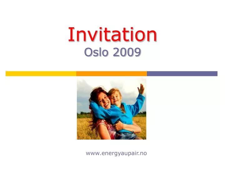 invitation oslo 2009