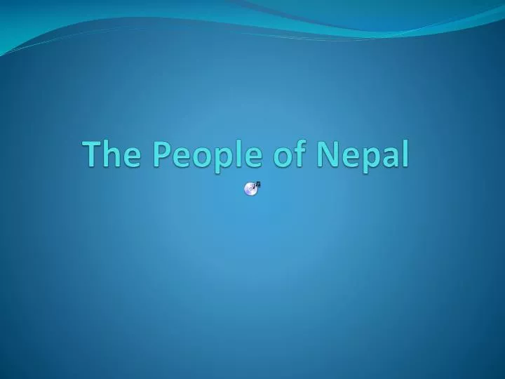 the people of nepal