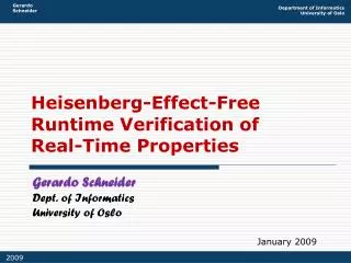 Heisenberg-Effect-Free Runtime Verification of Real-Time Properties