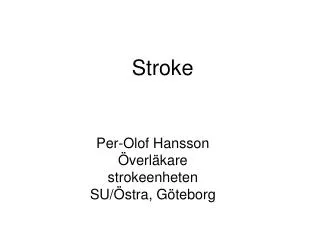 stroke