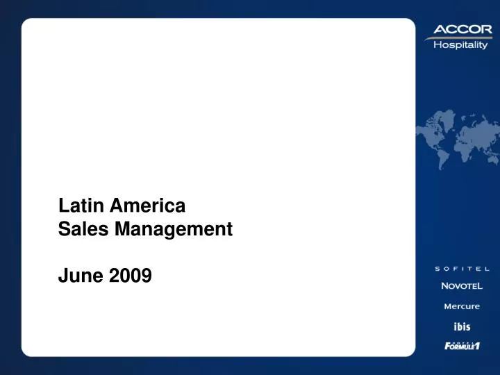 latin america sales management june 2009