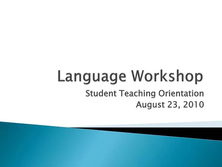 language workshop