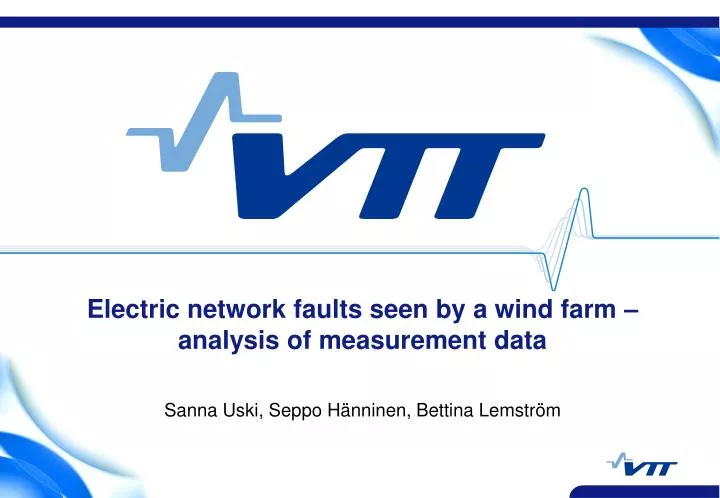 electric network faults seen by a wind farm analysis of measurement data