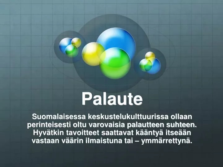 palaute