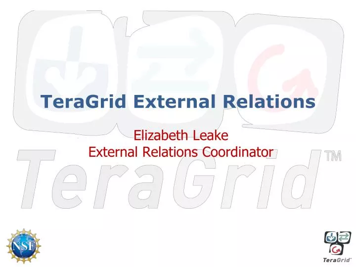 teragrid external relations