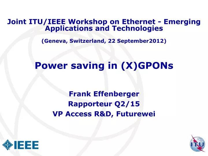 power saving in x gpons