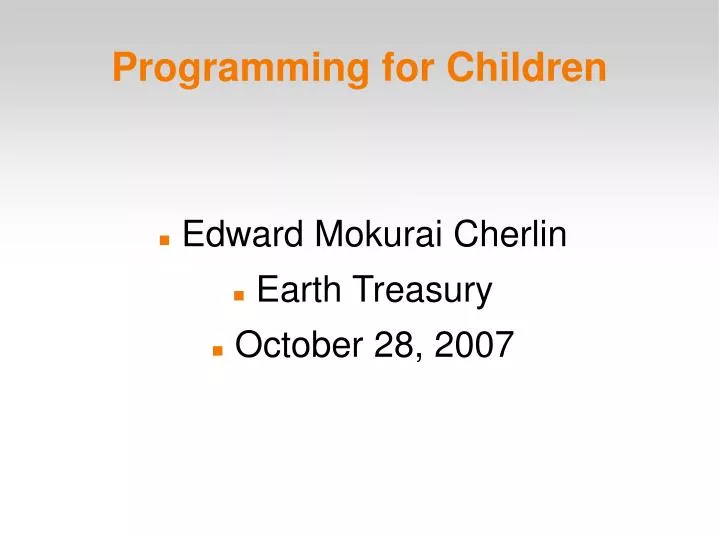 programming for children