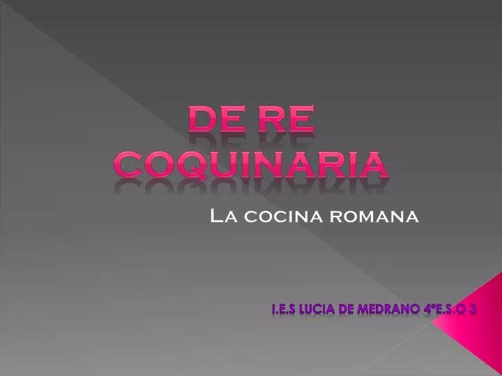 la cocina romana