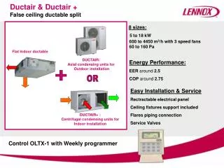 Ductair &amp; Ductair + False ceiling ductable split