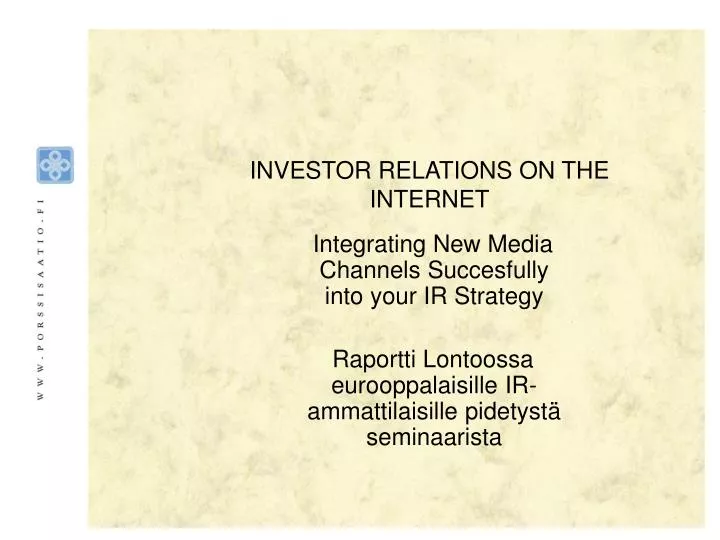 investor relations on the internet